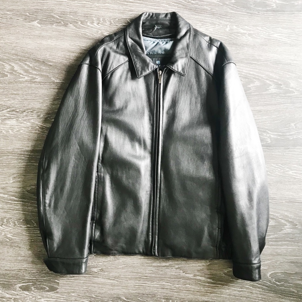 Kenneth Cole Reaction Genuine Leather Coat